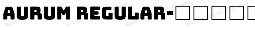 AURUM regular字体转换